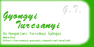 gyongyi turcsanyi business card